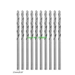 10 шт./компл. Многофункциональный маленький микро HSS 2,5 мм прямой хвостовик Сверло поддержка