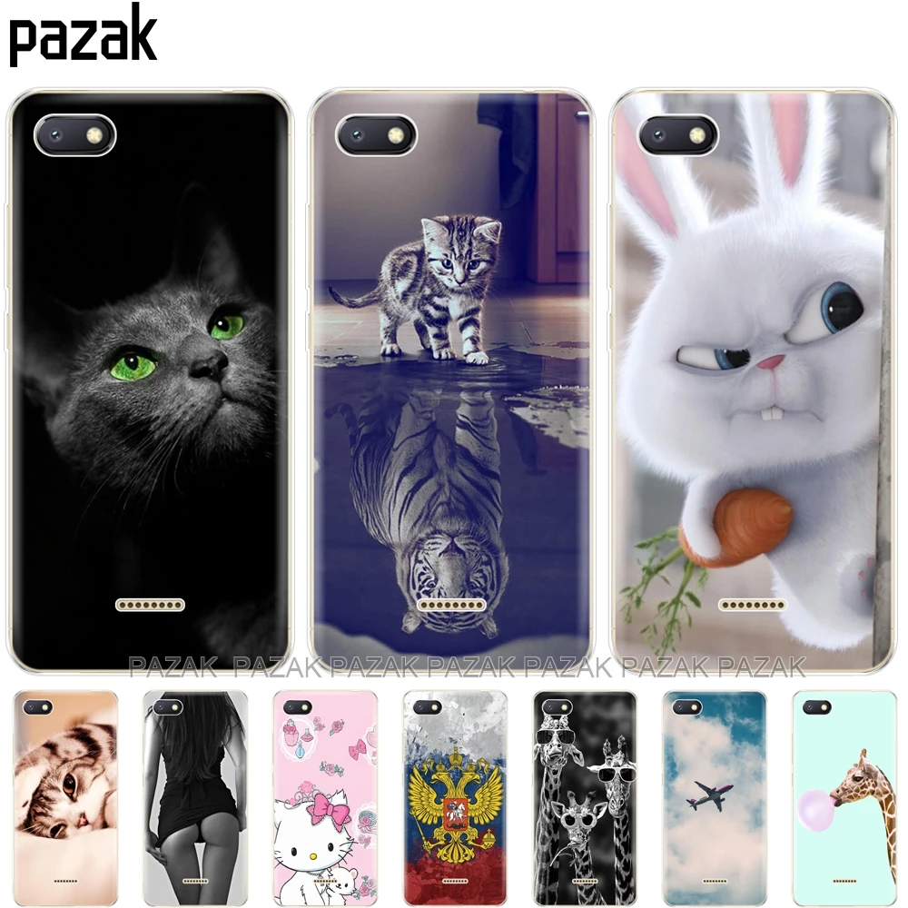 

silicone case for Xiaomi Redmi 6a Cases Full Protection Soft tpu Back Cover Phone shell Xiaomi Redmi 6 A bumper Hongmi 6a Coque