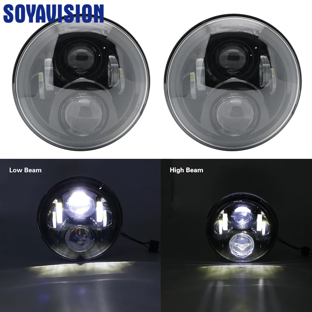 For jeep suzuki samurai 7Inch 12V 24V Car LED Auto Headlight assembly