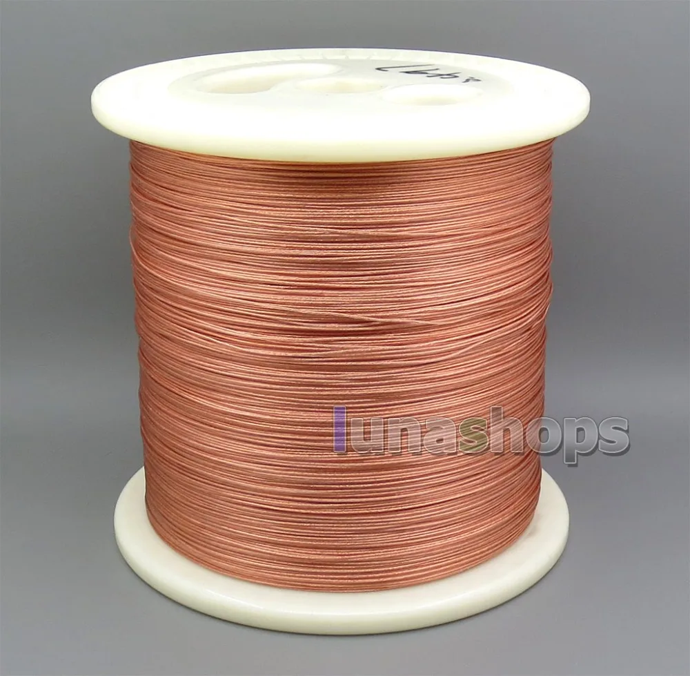 

LN005622 Extreme Soft Pure 7N OCC Signal PU (Not Tefl) Earphone Headphone Bulk Cable 20*0.05 Dia:0.8mm