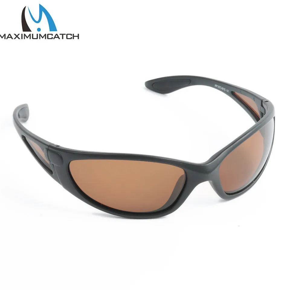 Polarized Sunglasses Fishing Sunglasses Maximumcatch AP1073 Polarized Sport Sunglasses Brown /Yellow/ Grey Colors Fishing Sunglasses Fishing Accessory
