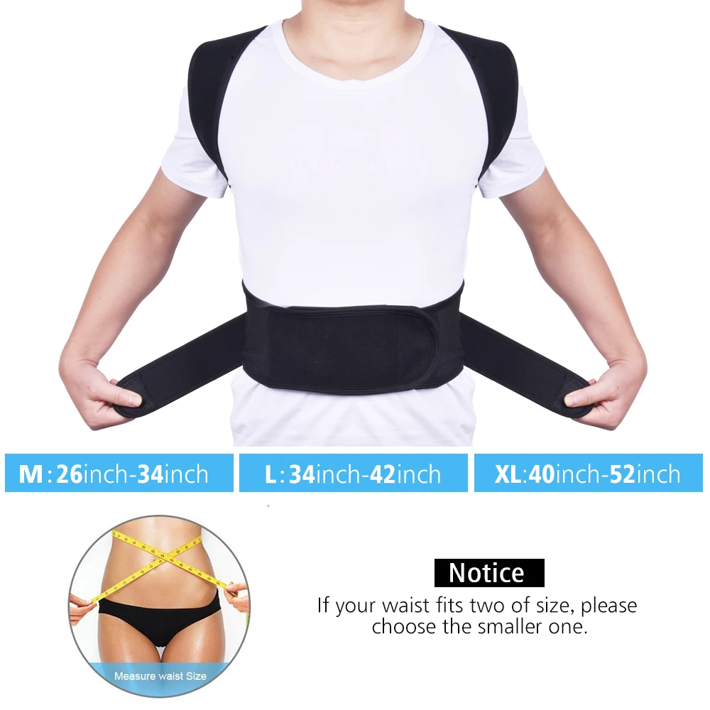 DearBeauty Orthopedic Belt Brace Posture Corrector Shoulder Back Support for Men Women Lumbar Spine Support Posture Correction