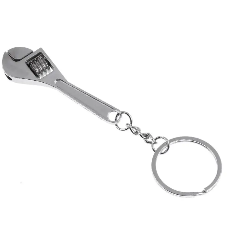 Мини Портативный уличный инструмент, Серебряный гаечный ключ, брелок для ключей, металлический брелок, инструменты для путешествий, кемпинга, брелок