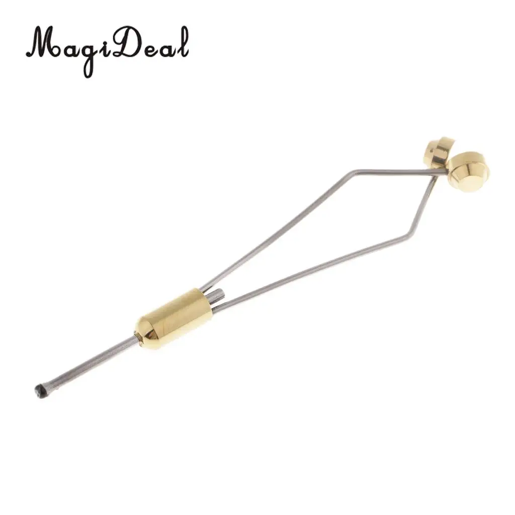 MagiDeal Fly Tying Stainless Steel and Brass Bobbin Holder Fly tying Tools Materials for smooth spool rotation
