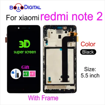 

5.5" LCD Display For Xiaomi Redmi Note 2 Lcd Display Screen Replacement For Redmi Note 2 note2 touch Screen Digiziter Aseembly