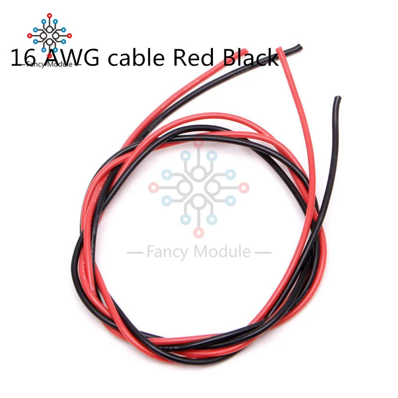 Black+Red 10 AWG Silicone Gauge Wire Flexible Copper Stranded Cables for RC