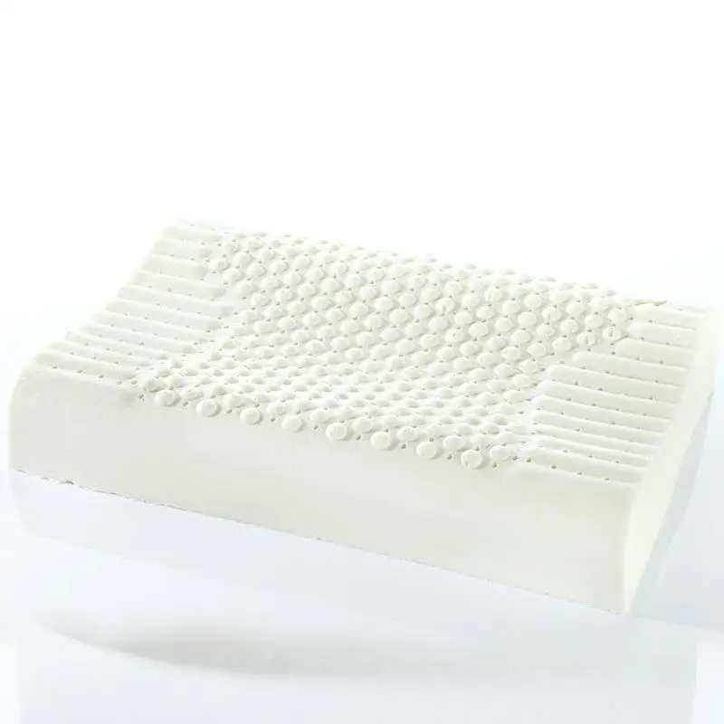 Pure Natural Latex Pillows Health Massage Remedial Protect Neck Pillow