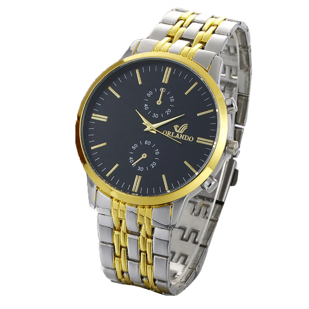 

Relojes Mens Fashion Watches Luxury Business Stainless Steel Analog Quartz Vogue Watches 30M Waterproof Watch Relogio Masculino