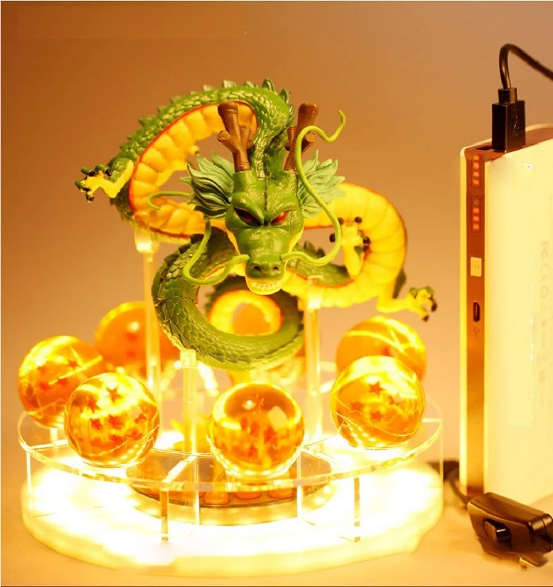 Anime Dragon Ball Z Son Goku LED Stars Crystal /& Dragon Shenlong Led Light Lamp