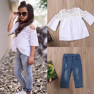 cute outfits with jean shirts