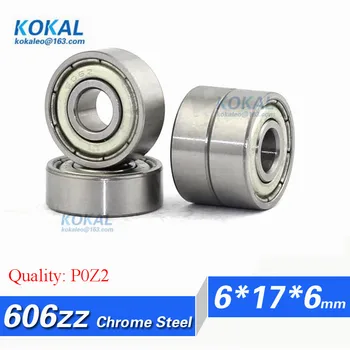 

[CM606ZZ-P2]Free Shipping 10pcs chrome steel ABEC-5 160016K 606-2ZZ small ball bearing 6mm*17mm*6mm 606