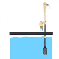 Новый тематические товары про рептилий и земноводных инструменты для аквариума Aquario Электрический гравийный фильтр вакуумный Сифон воды