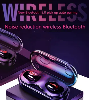 

TWS Wireless Bluetooth 5.0 Earphones IPX7 Waterproof 20h Playing Time Wireless Earbuds With Mic For iPhone Xs Xr Huawei
