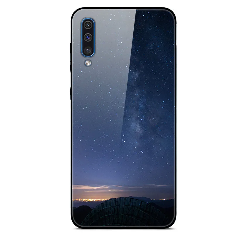 Чехол из закаленного стекла для samsung A50, чехол для samsung Galaxy A50 A505F A505 A 50, Fundas Coque