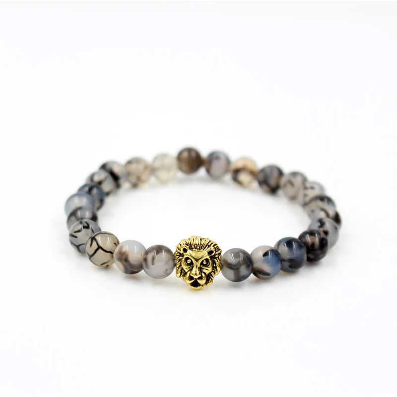 Faitheasy натуральный дракон дизайн большой ручной бусы браслеты с орнаментами