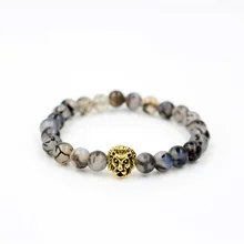 Faitheasy натуральный дракон дизайн большой ручной бусы браслеты с орнаментами