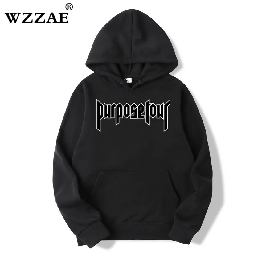 2018 New Design Justin Bieber Tour Men Women Hoodies Black Pink Hooded Sportswear Mens Hoodie Sweatshirts Hip Hop Streetwear