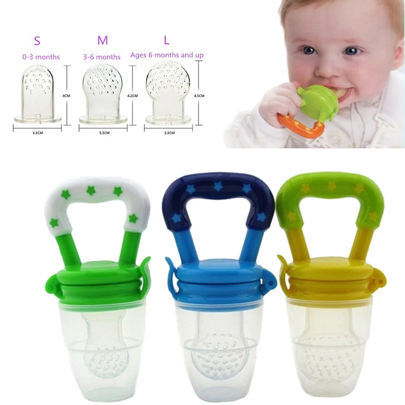 Momy And Angel Safe Baby Bottles Size S-M-L 4 Colors Nipple Fresh Food Milk Nibbler Feeder Feeding Tool For Children 's Day Gift Momy And Angel Safe Baby Bottles Size S-M-L 4 Colors Nipple Fresh Food Milk Nibbler Feeder Feeding Tool For Children 's Day Gift