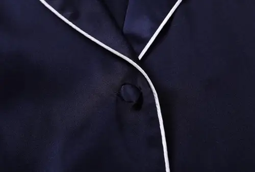 100% 퓨어 실크 여성용 클래식 잠옷 세트, 잠옷, M L XL YM007 5