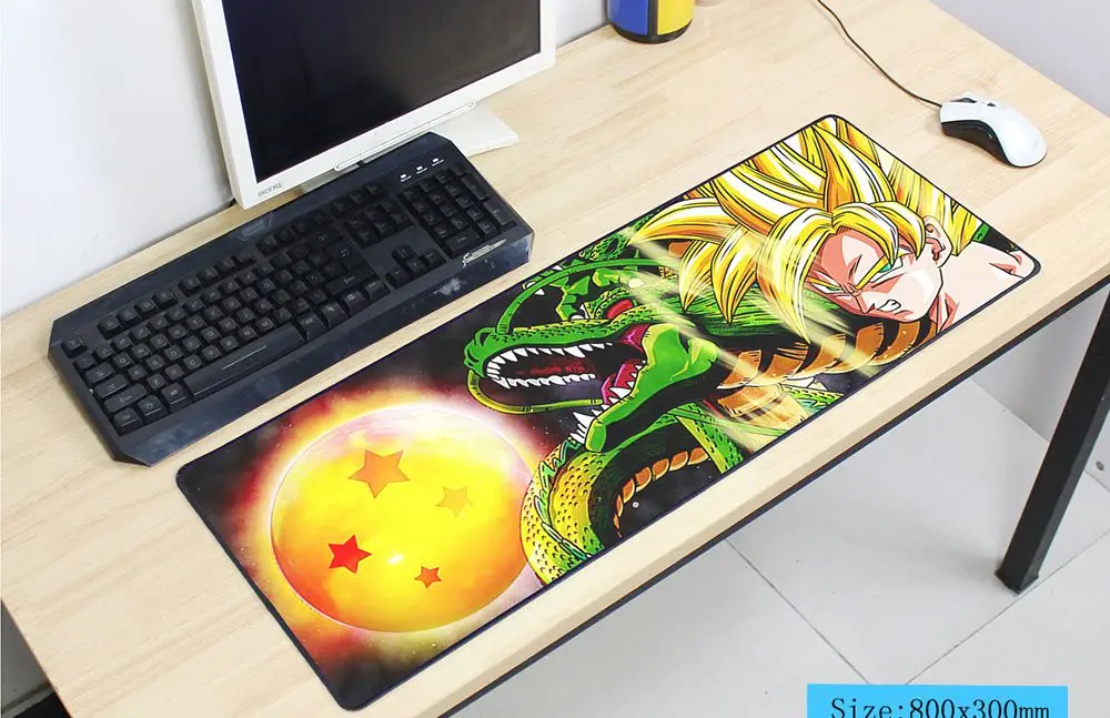 Dragon Ball Коврик для мыши с изображением 800x300x3 мм коврик для мышь Notbook компьютер превосходный коврик для мыши игровой коврик геймер к клавиатуре коврики для мыши - Цвет: size 800x300x3mm