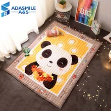 Скандинавский мультфильм ковер с изображением панды домашнее украшение для детской комнаты ковры противоскользящие спальни ковер для ползания и игр коврики ковры гостиная