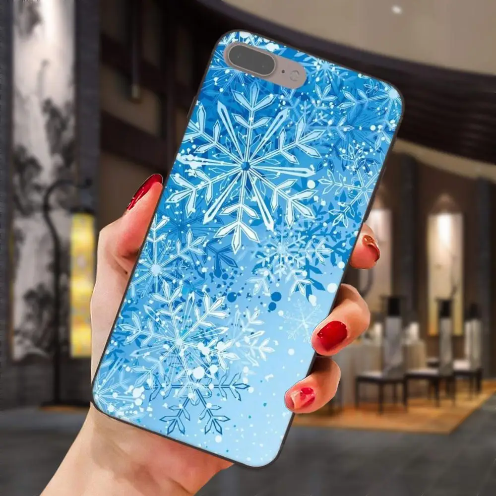 Новые чехлы для телефонов Apple iPhone 4 4S 5 5S SE 6 6S 7 8 Plus X XS Max XR Рождество Снежинка Олень