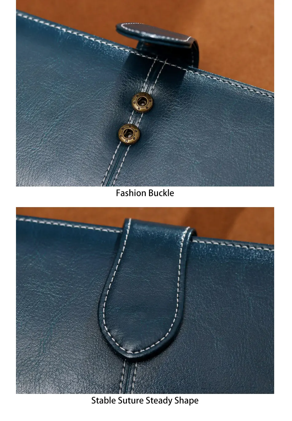 Zency, модные женские клатчи, высокое качество, сумочка, повседневная, Длинный кошелек, натуральная кожа, сумка, коричневый, синий, классический стиль