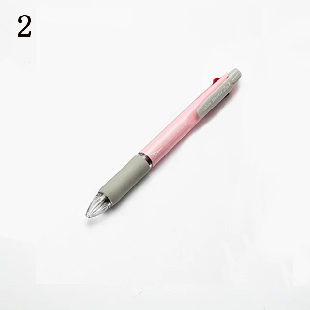 3 в 1 креативная многофункциональная черная/красная чернильная шариковая ручка с 1 шт механическим карандашом разноцветная ручка для школьниц - Цвет: Pink
