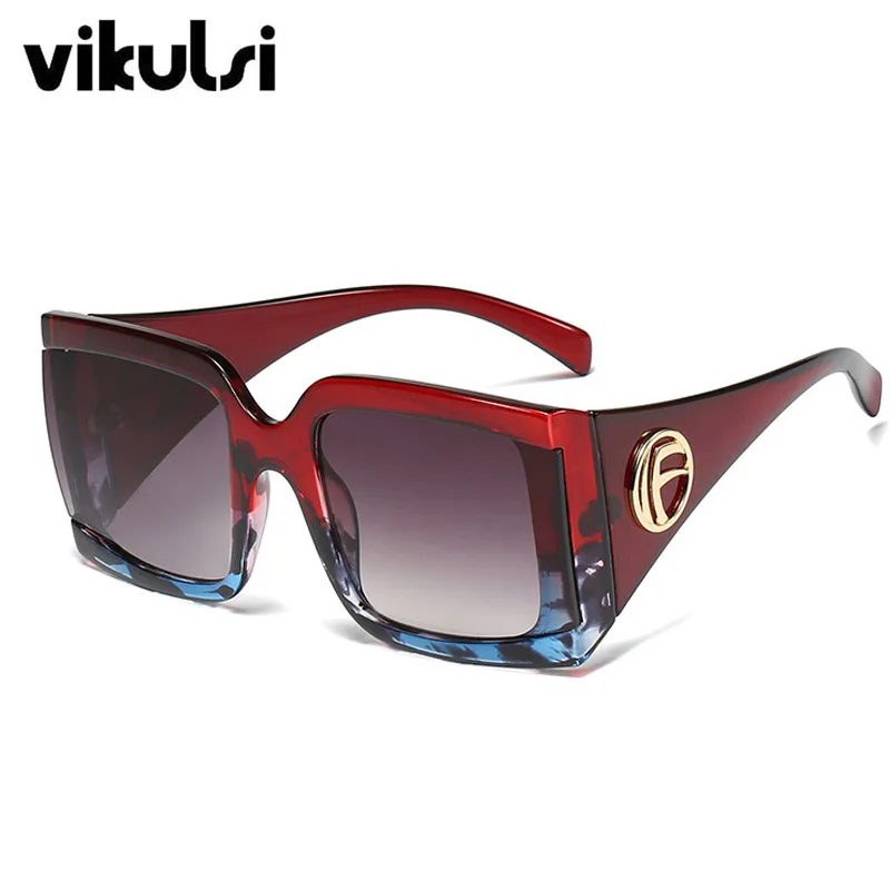 

2019 Fashion Celebrity Black Oversize Square Sunglasses Luxury Brand Designer Vintage Men's Sunglasses Big Shades Sunnies UV400