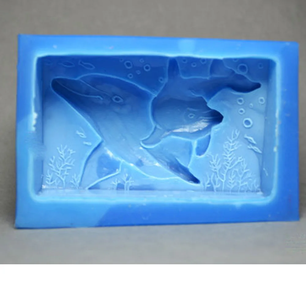 Силиконовые формы с дельфинами, формы для мыла с дельфинами, силиконовые формы для ароматических камней, формы для свечей