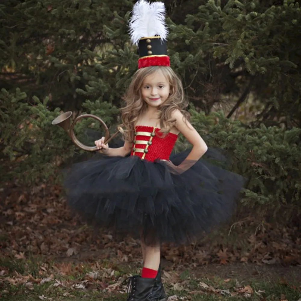 Christmas Party Nutcracker Cosplay Tutu Dress Set for Girls Kids Toy Soldier Halloween Holiday Dress Costume Girl Winter Clothes (6)