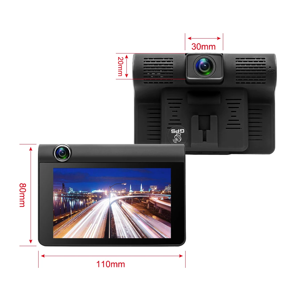 3 в 1 Автомобильный радар детектор DVR gps позиционирование видео 4