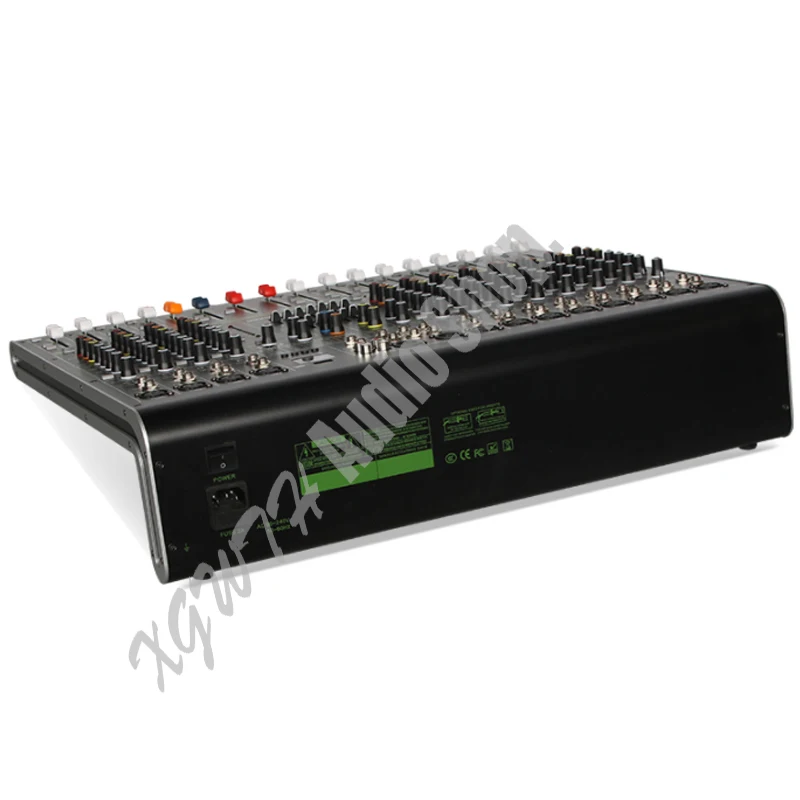 US $368.60 12 Channel Bluetooth 16 DSP Digital Effect USB Bluetooth Mixing Console 48V Phantom Power For Karaoke Audio DJ Mixer