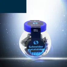 30 шт/партия немецкий Шнайдер Одноразовые Синие/черные/синие Черные чернила с перьевой ручкой Заправка картриджей стандартная ручка контейнер для чернил