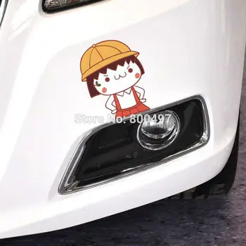 

10 x Funny Car Cover Car-styling Cartoon Chi-bi Maruko Car Sticker Decal for Toyota Volkswagen Honda Ford Hyundai Fiat Renault