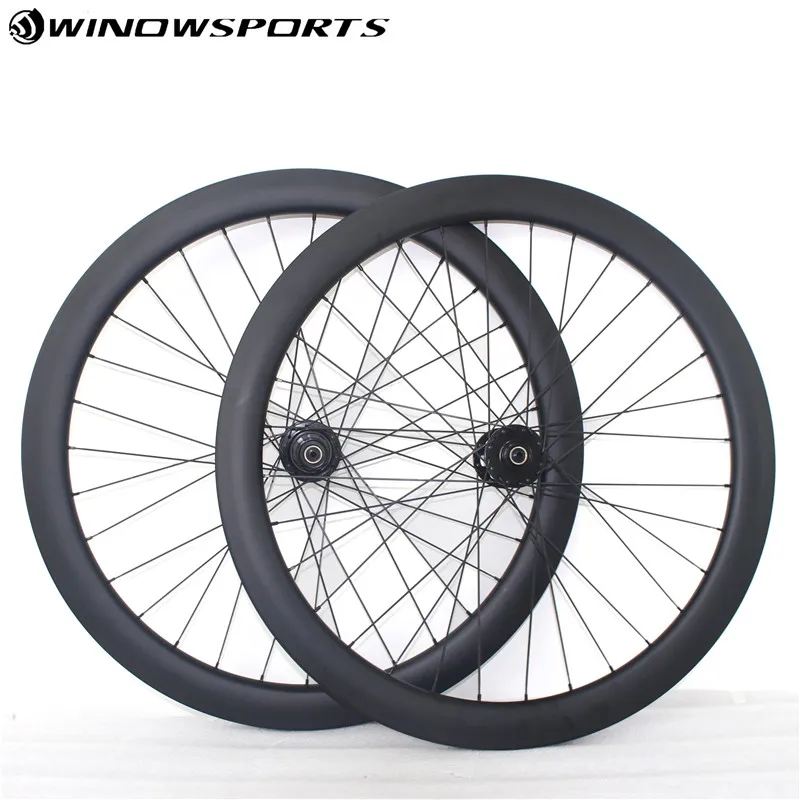 Thru Axle Disc brake carbon road bike wheels 700C 50mm Clincher/Tubuar
