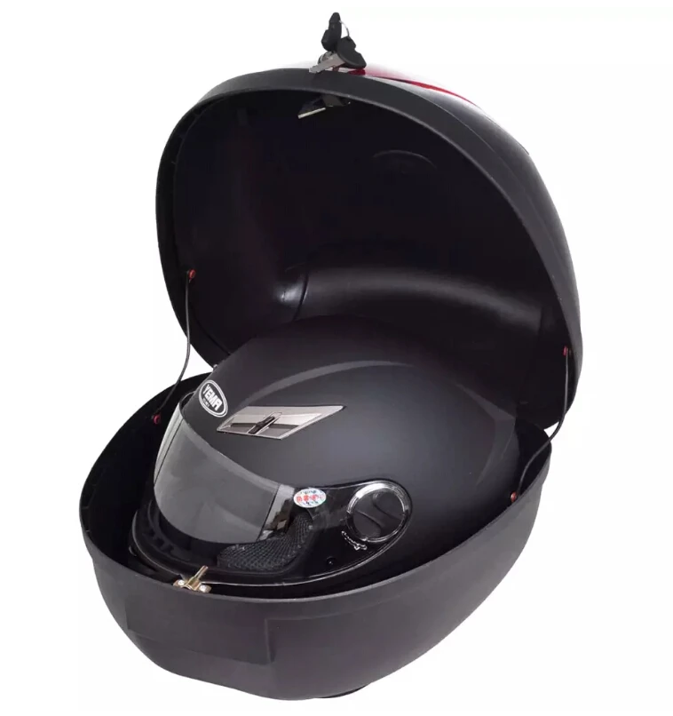 ES Warehouse 36L 72L водонепроницаемый чехол для багажника мотоцикла для одного шлема мотоциклетный задний ящик для хранения багажа черный