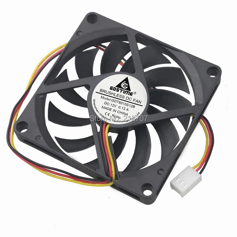 80mm 12v fan 3pin 8