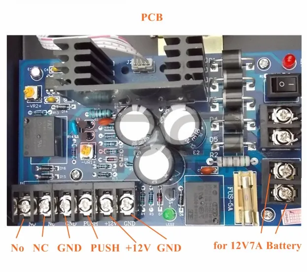 UPS Power Supply for Access Control Panel Can Hold Battery Model 2006-6