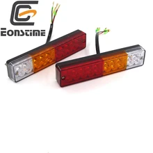 Eonstime 10В-30В 20LED Отражатели ATV для прицепа грузовика из светодиодов, хвостовые световые лампы для автомобиля задние фонари, задний фонарь заднего хода запускается при торможении