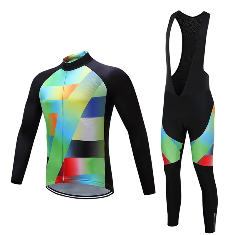 

2017 Autumn Phantom Style Long Cycling Clothing Set Maillot Ropa Ciclismo Invierno MTB Bicycle Jerseys Bike Sportswear