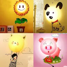 3D настенная наклейка, светильник 220 В, новинка, Ночной светильник, мультяшный ребенок, сделай сам, обои, настенный светильник, s декоративные наклейки на стену, обои, светильник