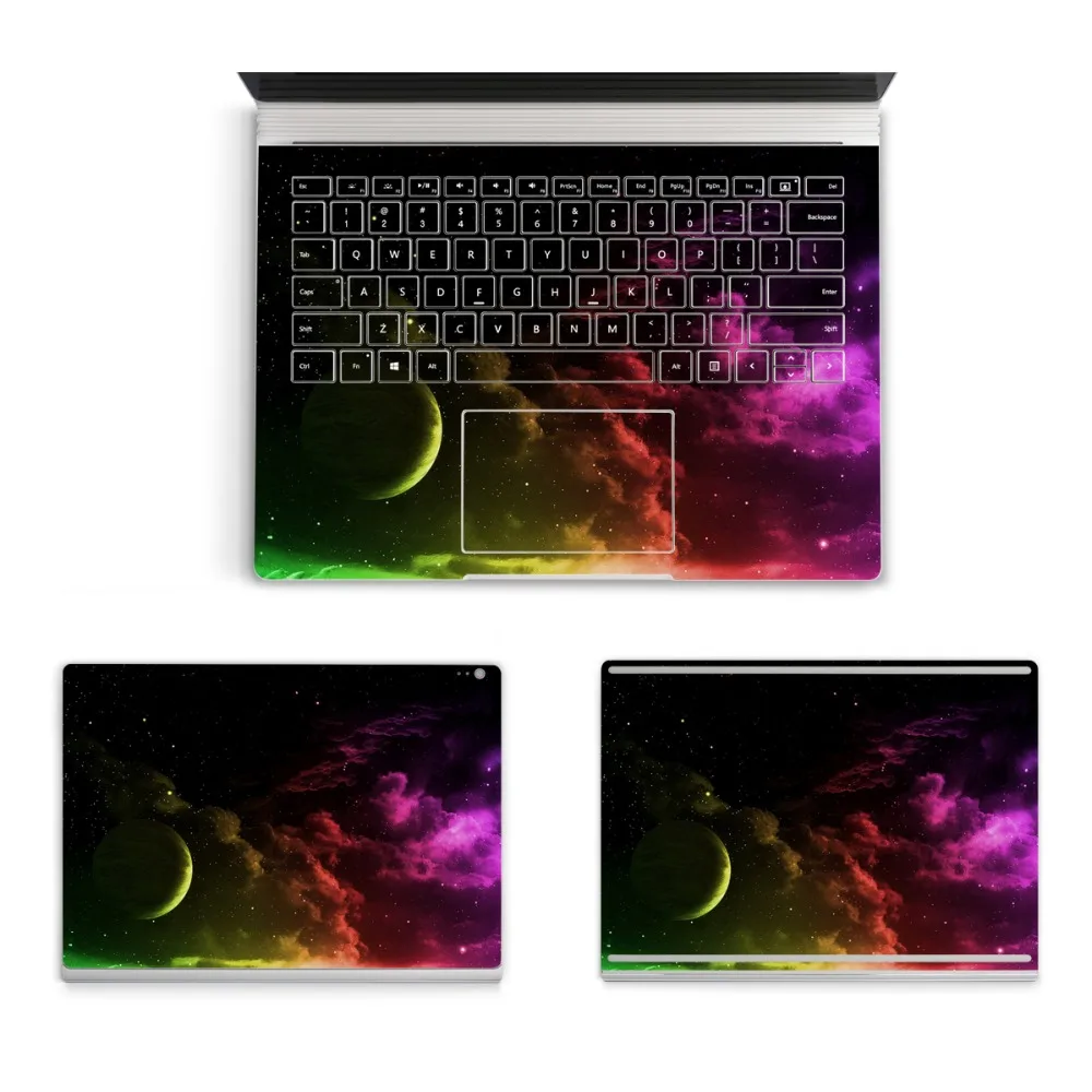 Наклейки из ПВХ кожи для ноутбука для microsoft Surface book 13,5 дюймов звездное небо серия обложки для ноутбука наклейки для поверхностной книги 13,5''