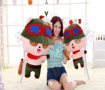 

stuffed toy , lol teemo plush toy soft throw pillow ,Christmas gift h249