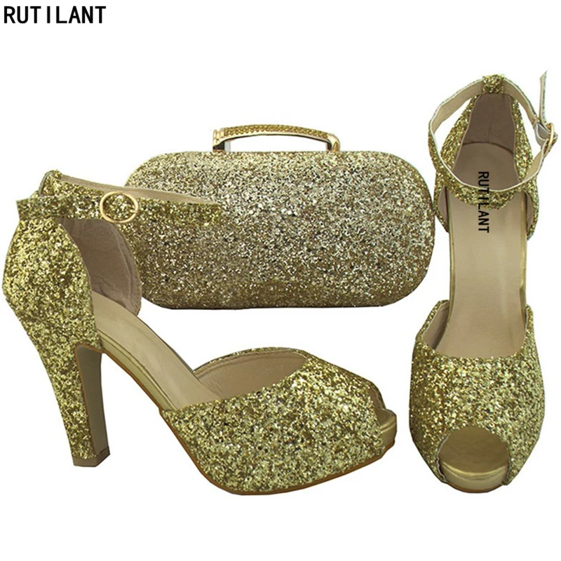 Goud Kleur Schoenen en Tas Set Afrikaanse Sets 2018 Afrikaanse Bijpassende Schoenen en Tassen Italiaanse In Vrouwen Nigeriaanse Schoenen en bijpassende Tassen Goud Kleur Schoenen en Tas Set Afrikaanse Sets 2018 Afrikaanse Bijpassende Schoenen en Tassen Italiaanse In Vrouwen Nigeriaanse Schoenen en bijpassende Tassen