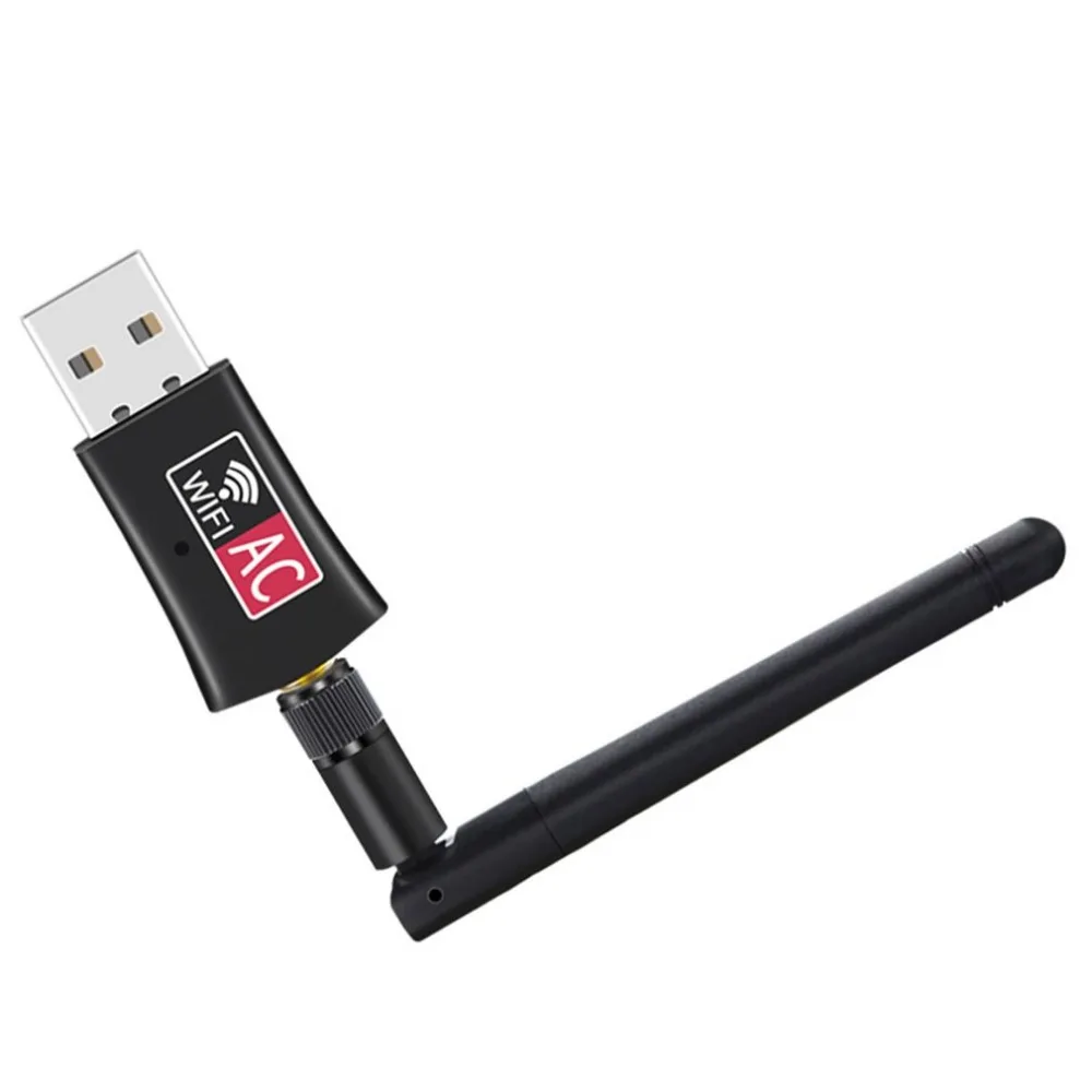 Портативный мини 600 Мбит/с 2,4G/5G двухдиапазонный беспроводной USB адаптер WiFi приемник ключ домашняя сетевая карта для ПК Leptop
