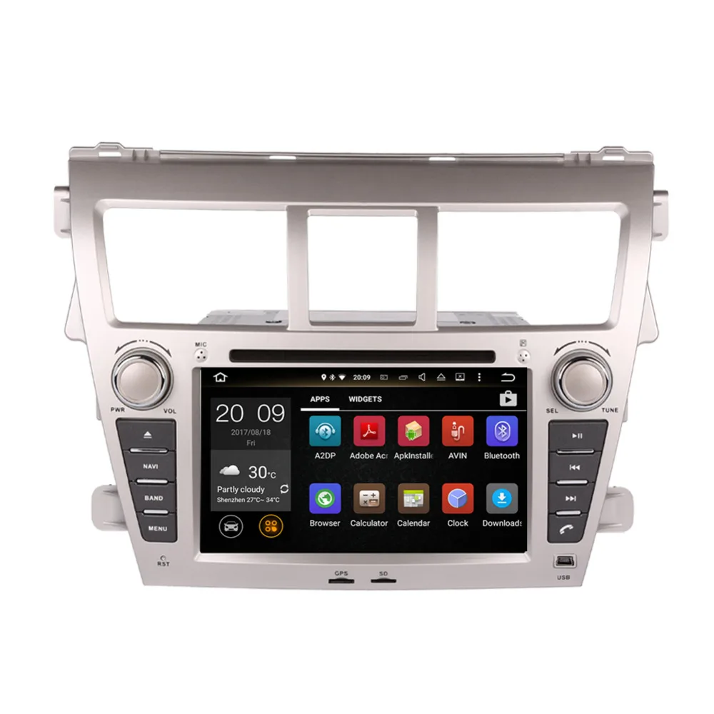 2 Din Android 8 0 Восьмиядерный 4 Гб ОЗУ автомобильный Головной блок DVD мультимедийный