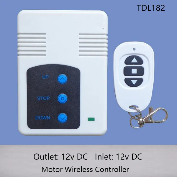 

DC12V output and 12V Inlet wireless remote controller with up and down remote handle for max 2 linear actuators