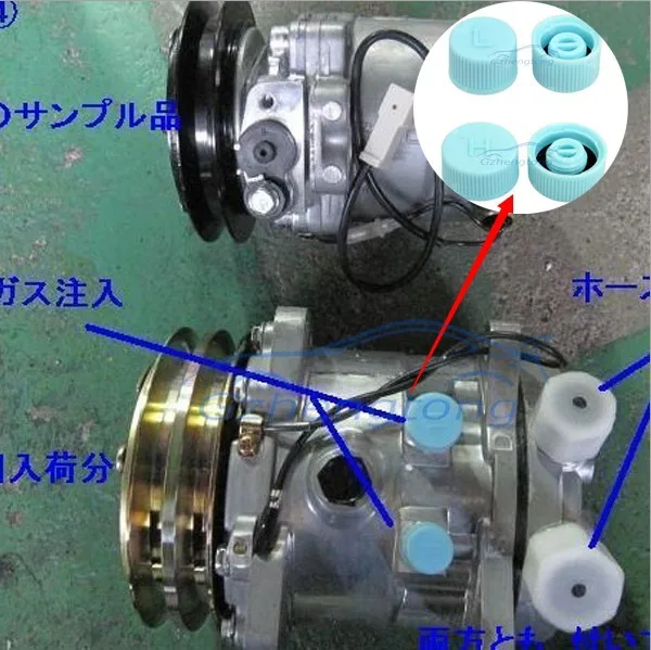 30 шт./кор. Авто хладоагента кондиционера автомобиля Пылезащитный чехол клапана Шапки 134a Высокая Низкая колпачки давления