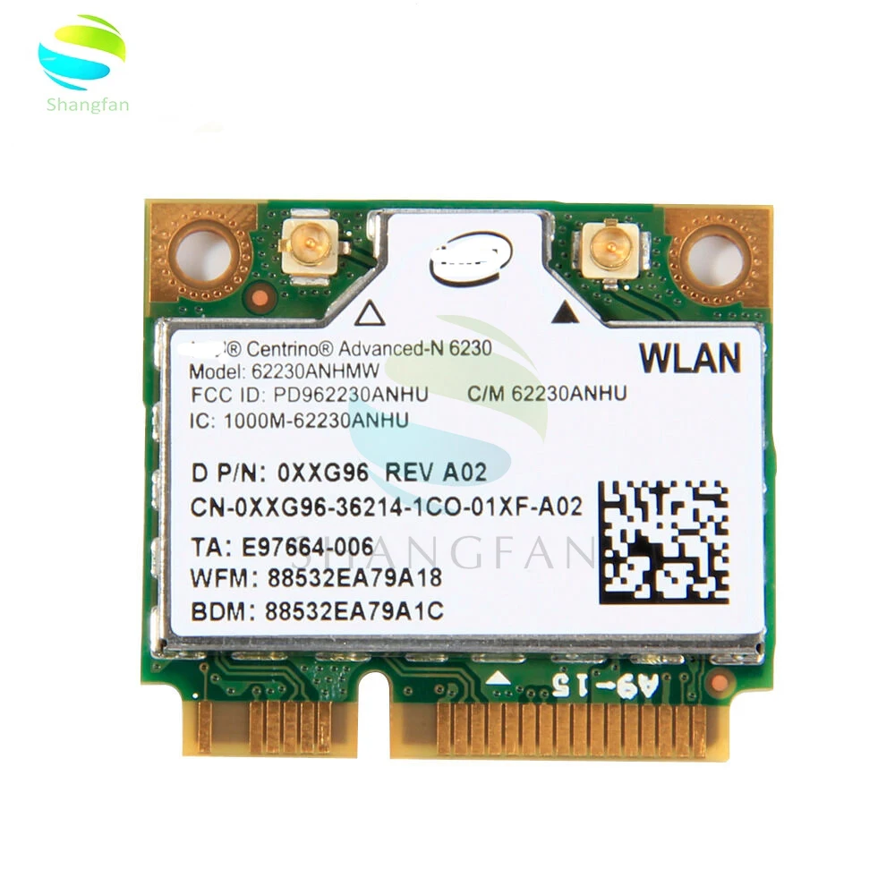 

For Intel Centrino Advanced-N 6230 300Mbps PCI-E Bluetooth 62230ANHMW Wireless Card